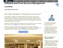 Tablet Screenshot of lunchstop.com